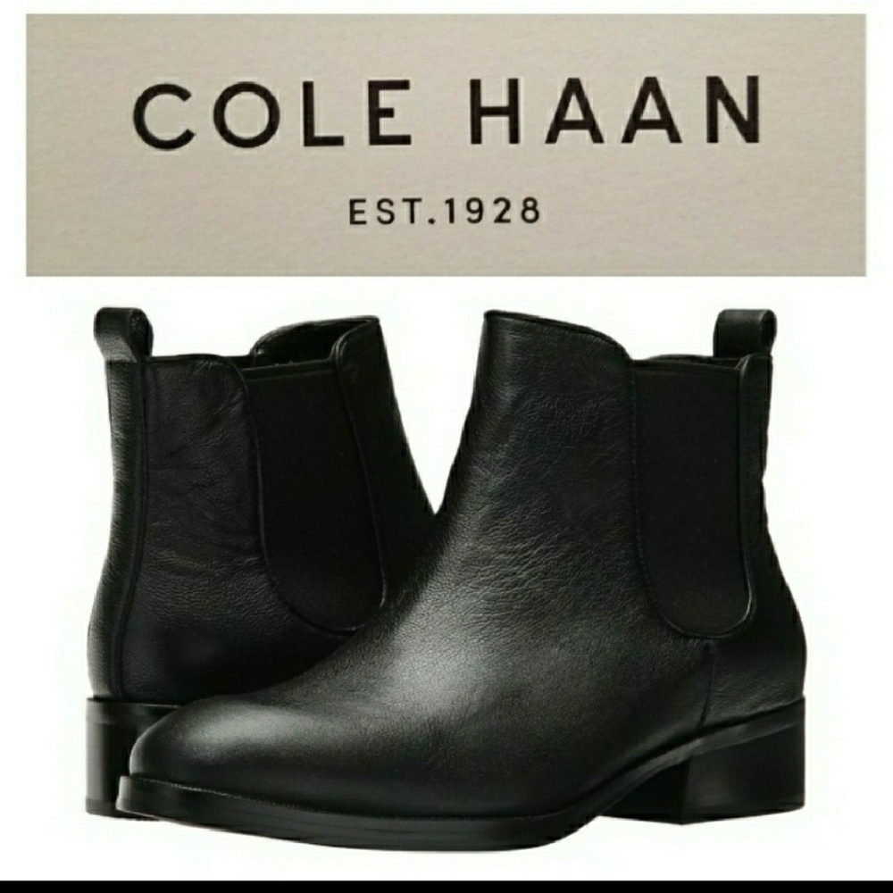 Cole Haan Landsman Black Ankle Booties